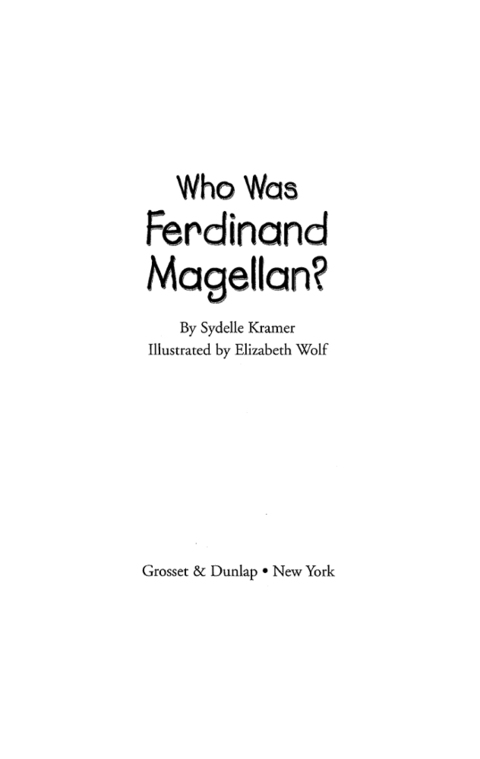 Cover image for book Who Was Ferdinand Magellan?