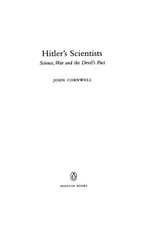 Cover image for book Hitler's Scientists