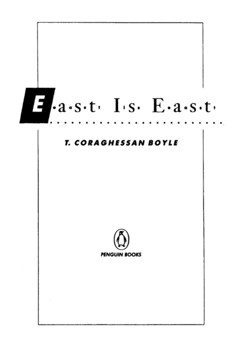 Cover image for book East Is East