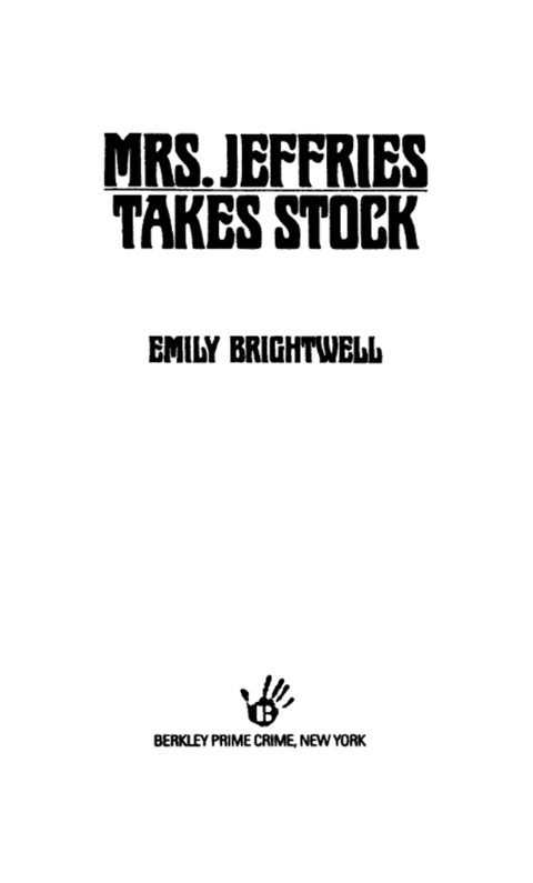 Cover image for book Mrs. Jeffries Takes Stock