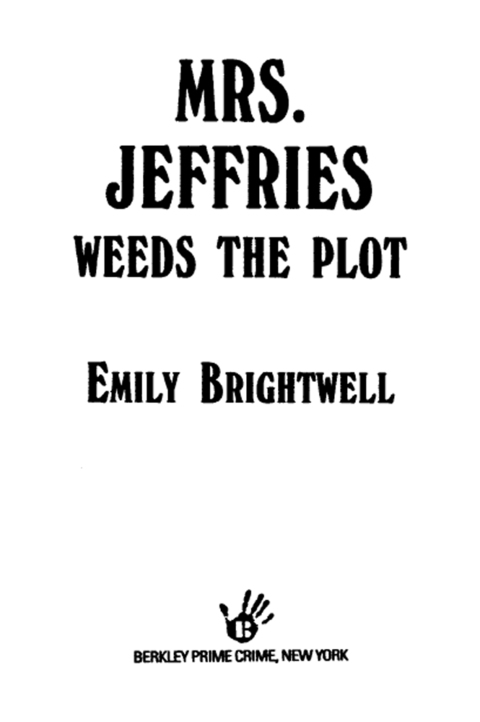 Cover image for book Mrs. Jeffries Weeds the Plot