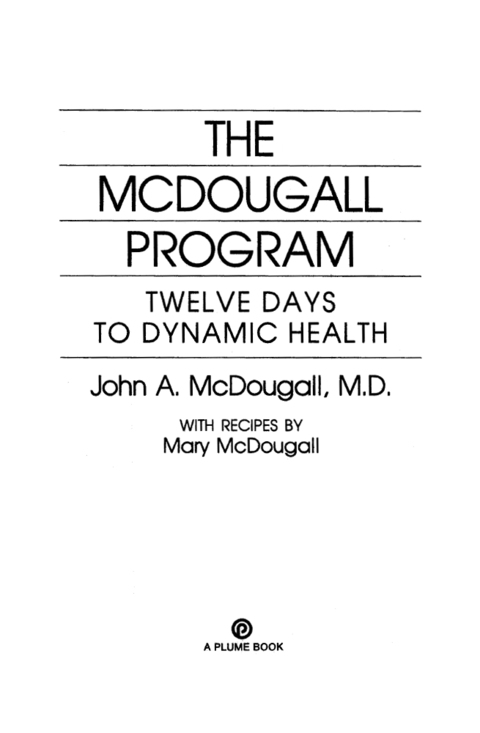 Cover image for book The McDougall Program