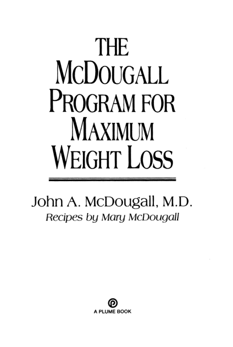 Cover image for book The Mcdougall Program for Maximum Weight Loss