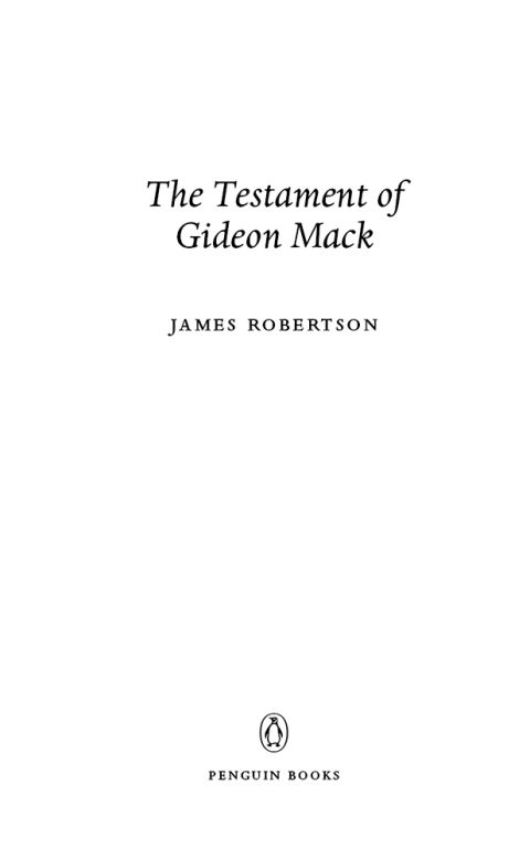 Cover image for book The Testament of Gideon Mack