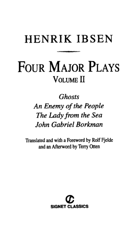 Cover image for book Four Major Plays, Volume II
