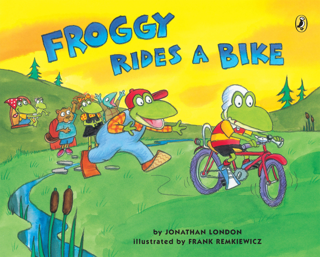 Reflowable Froggy Rides a Bike; $9.98