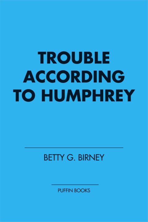 Cover image for book Trouble According to Humphrey