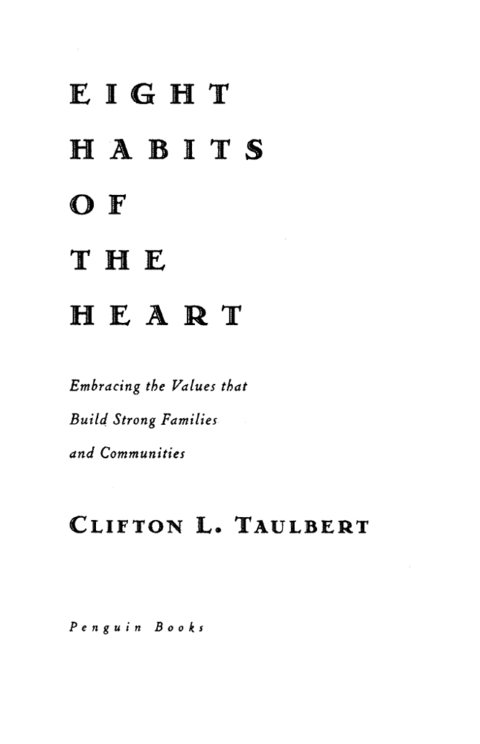 Cover image for book Eight Habits of the Heart