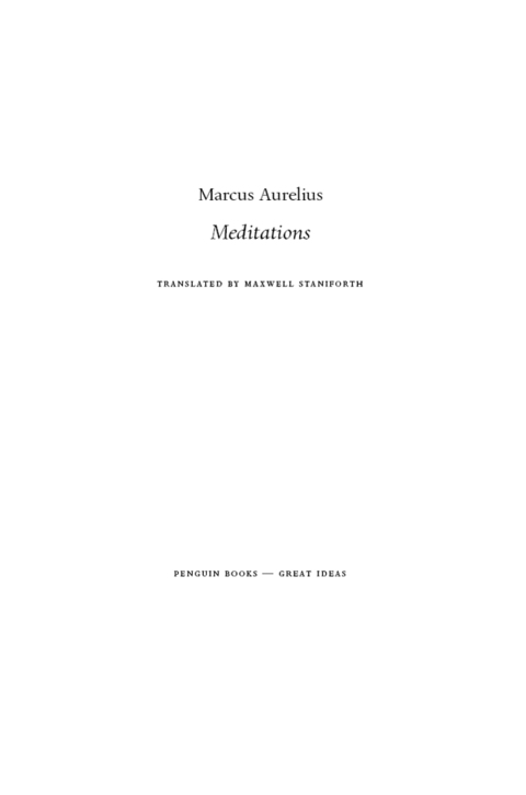 Cover image for book Meditations