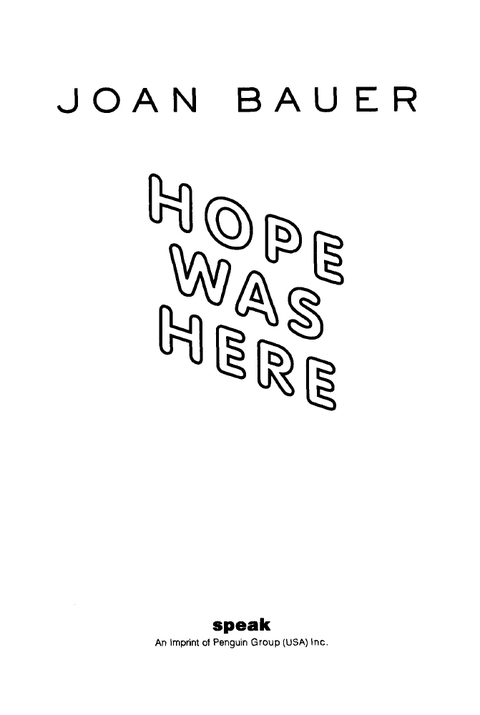 Cover image for book Hope Was Here