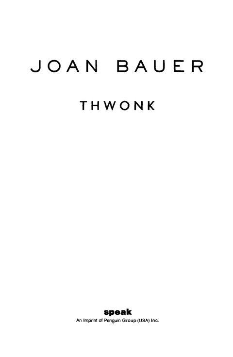 Cover image for book Thwonk