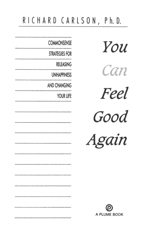 Cover image for book You Can Feel Good Again
