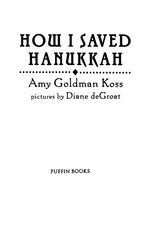 Cover image for book How I Saved Hanukkah