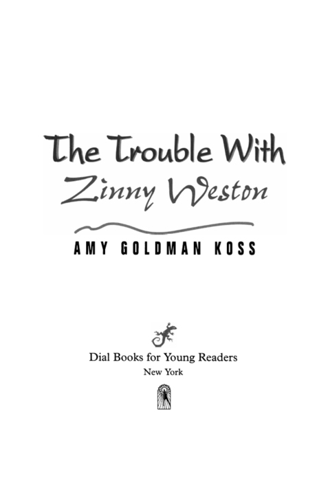 Cover image for book The Trouble with Zinny Weston