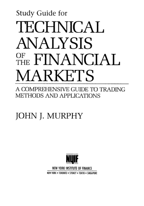 Cover image for book Study Guide to Technical Analysis of the Financial Markets