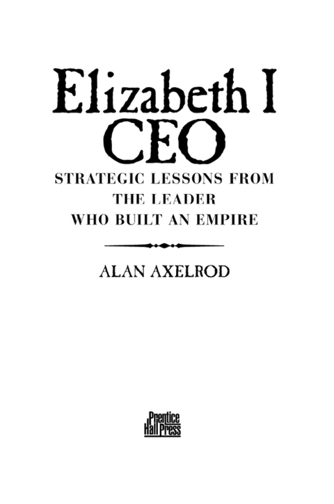 Cover image for book Elizabeth I CEO