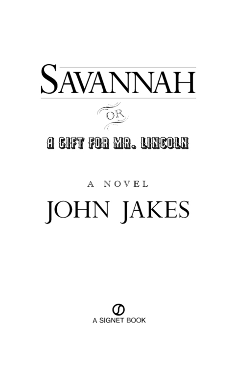 Cover image for book Savannah: Or a Gift for Mr. Lincoln