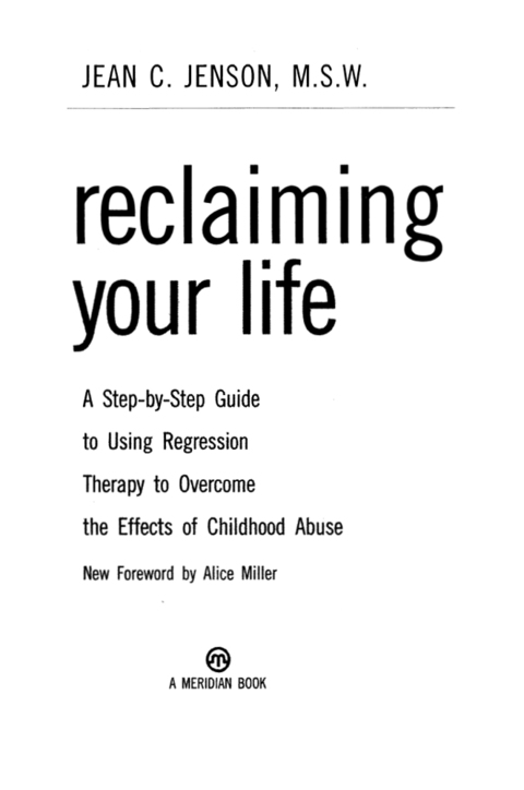 Cover image for book Reclaiming Your Life