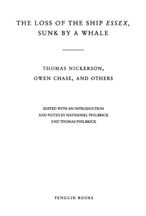 Cover image for book The Loss of the Ship Essex, Sunk by a Whale