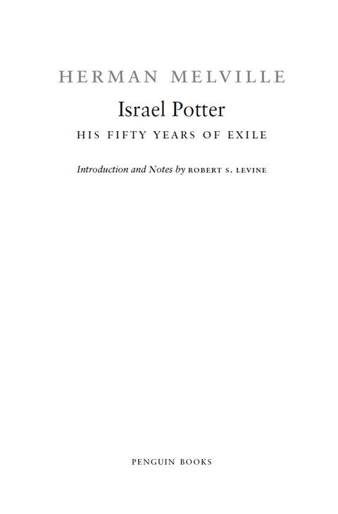 Cover image for book Israel Potter