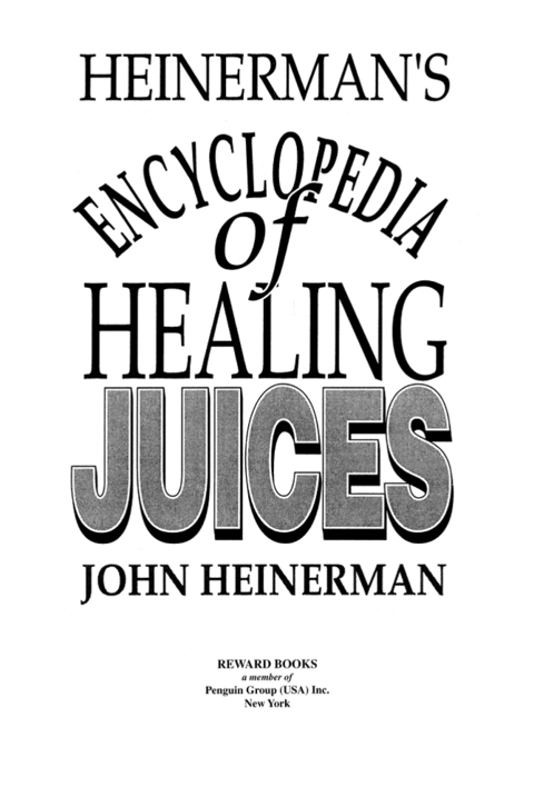 Cover image for book Heinerman's Encyclopedia of Healing Juices