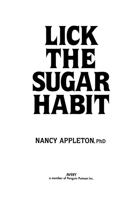Cover image for book Lick the Sugar Habit