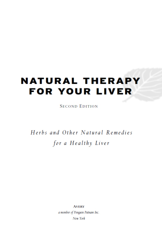 Natural Therapy for Your Liver