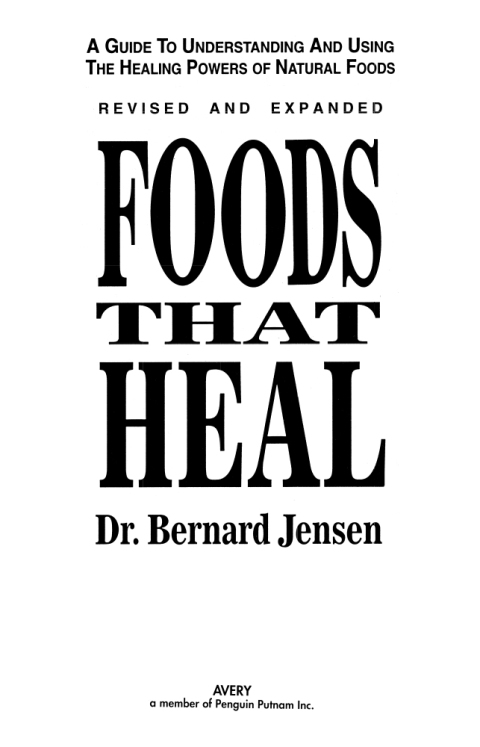 Cover image for book Foods That Heal