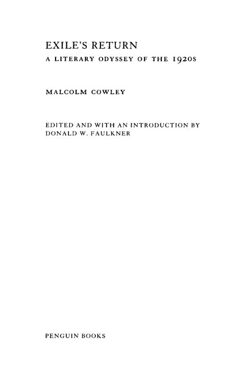 Cover image for book Exile's Return