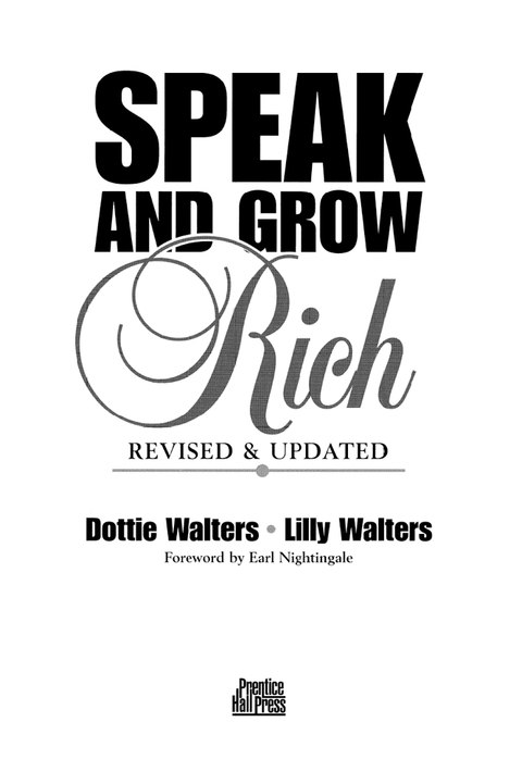Cover image for book Speak and Grow Rich