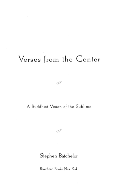 Cover image for book Verses from the Center