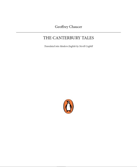 Cover image for book The Canterbury Tales
