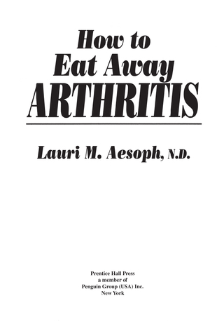 How to Eat Away Arthritis