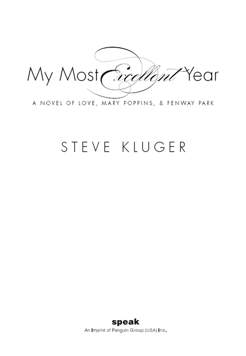 Cover image for book My Most Excellent Year