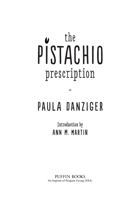 Cover image for book The Pistachio Prescription