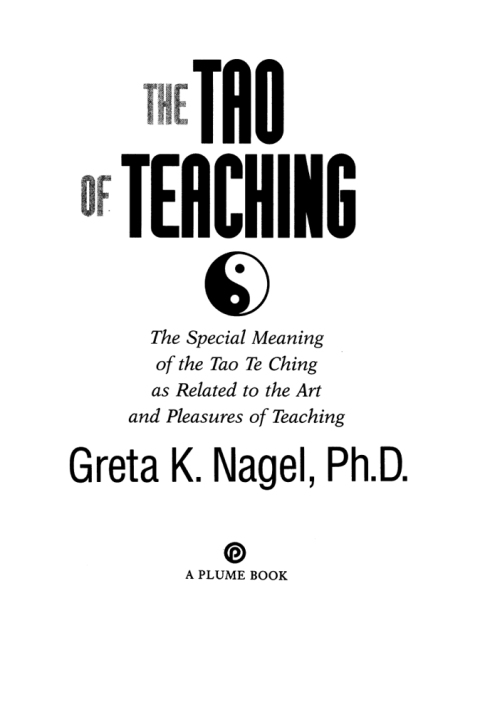 Cover image for book The Tao of Teaching