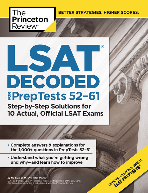 Cover image for book LSAT Decoded (PrepTests 52-61)