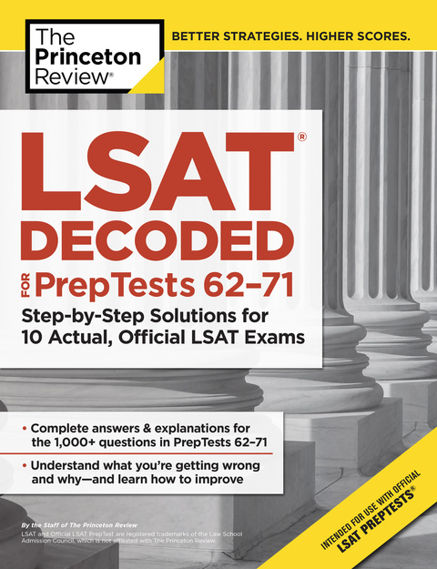 Cover image for book LSAT Decoded (PrepTests 62-71)