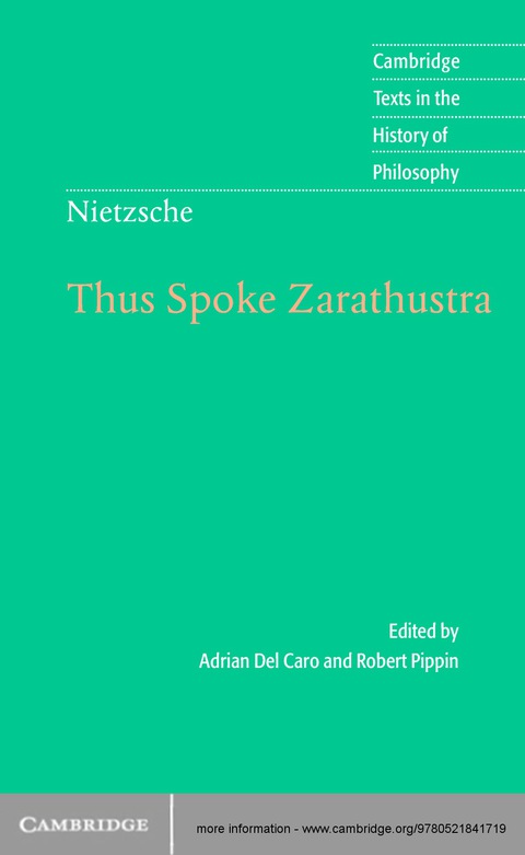 Cover image for book Nietzsche: Thus Spoke Zarathustra