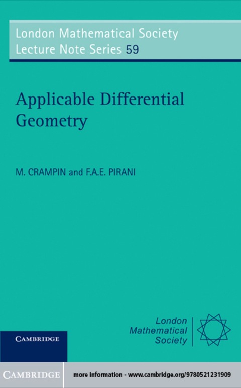 Cover image for book Applicable Differential Geometry