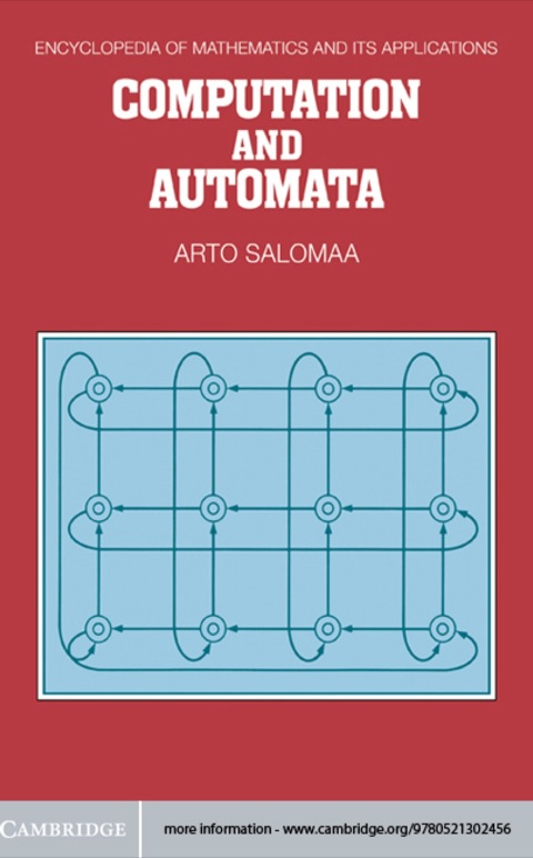 Cover image for book Computation and Automata