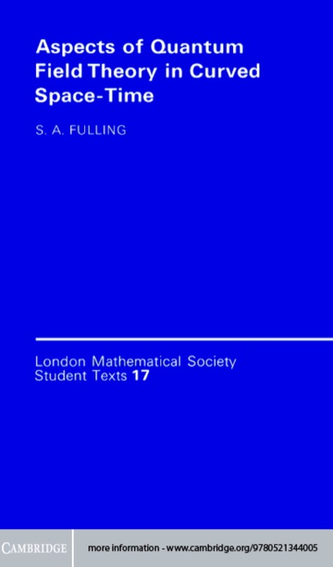 Cover image for book Aspects of Quantum Field Theory in Curved Spacetime
