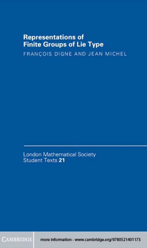 Cover image for book Representations of Finite Groups of Lie Type