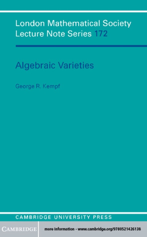 Cover image for book Algebraic Varieties