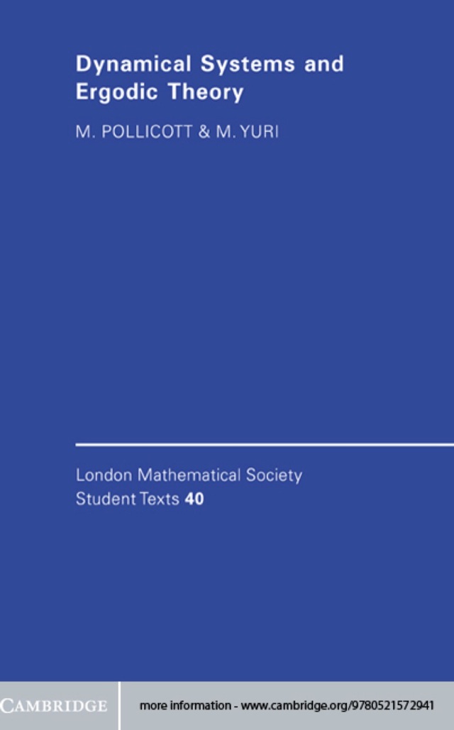 Dynamical Systems and Ergodic Theory