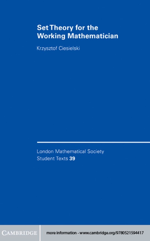Cover image for book Set Theory for the Working Mathematician