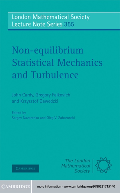 Cover image for book Non-equilibrium Statistical Mechanics and Turbulence