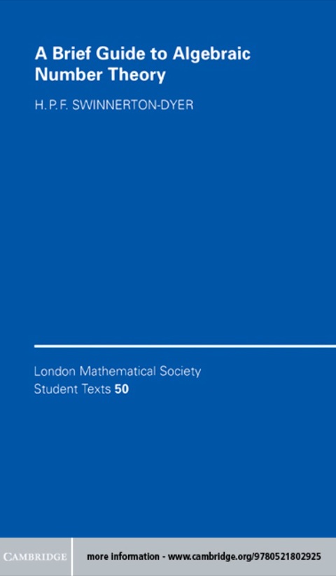 Cover image for book A Brief Guide to Algebraic Number Theory