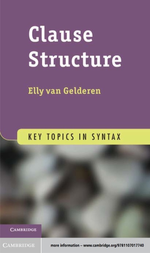 Cover image for book Clause Structure