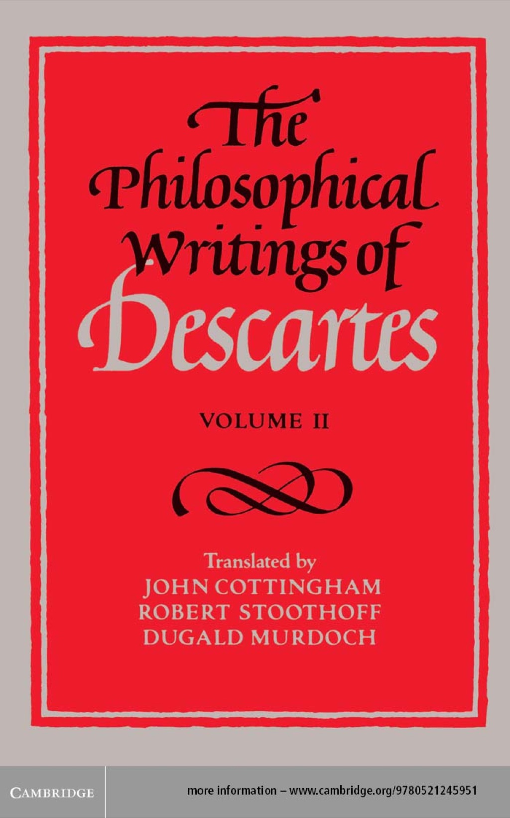 Reflowable The Philosophical Writings of Descartes: Volume 2; $46.40